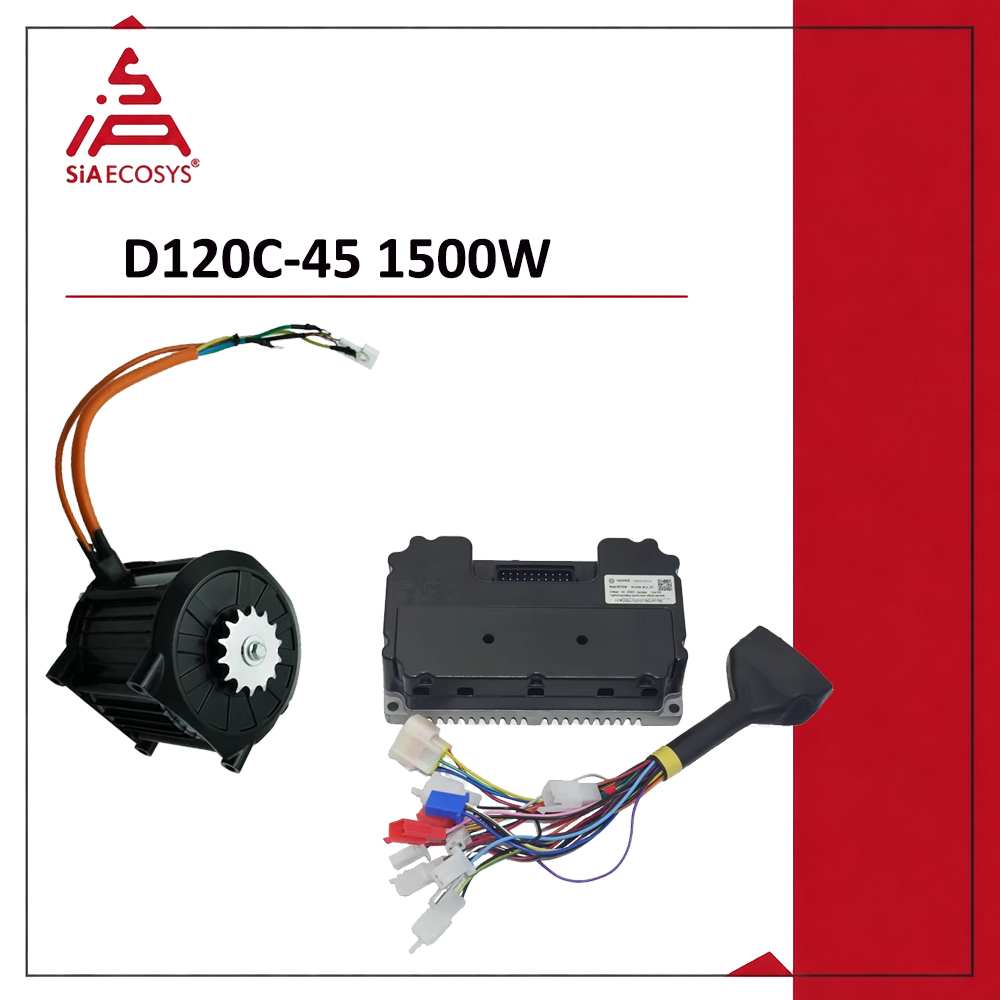 Electric Motorcycle Conversion Kit 72V - QSMOTOR D120C-45, 1500 Вт, 72 В,