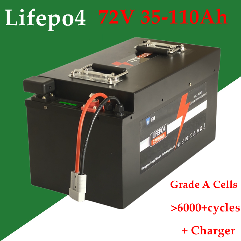 Литиевая батарея 72 В 35 Ач 40 – обзор и цена 72V 60Ah Lifepo4 Battery Pack
