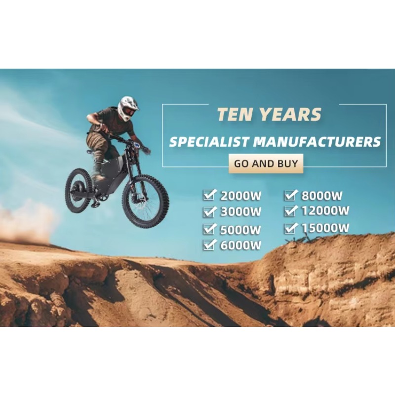 Высокопроизводительный эндуро- – обзор и цена 72V 12000W Electric Dirt Bike